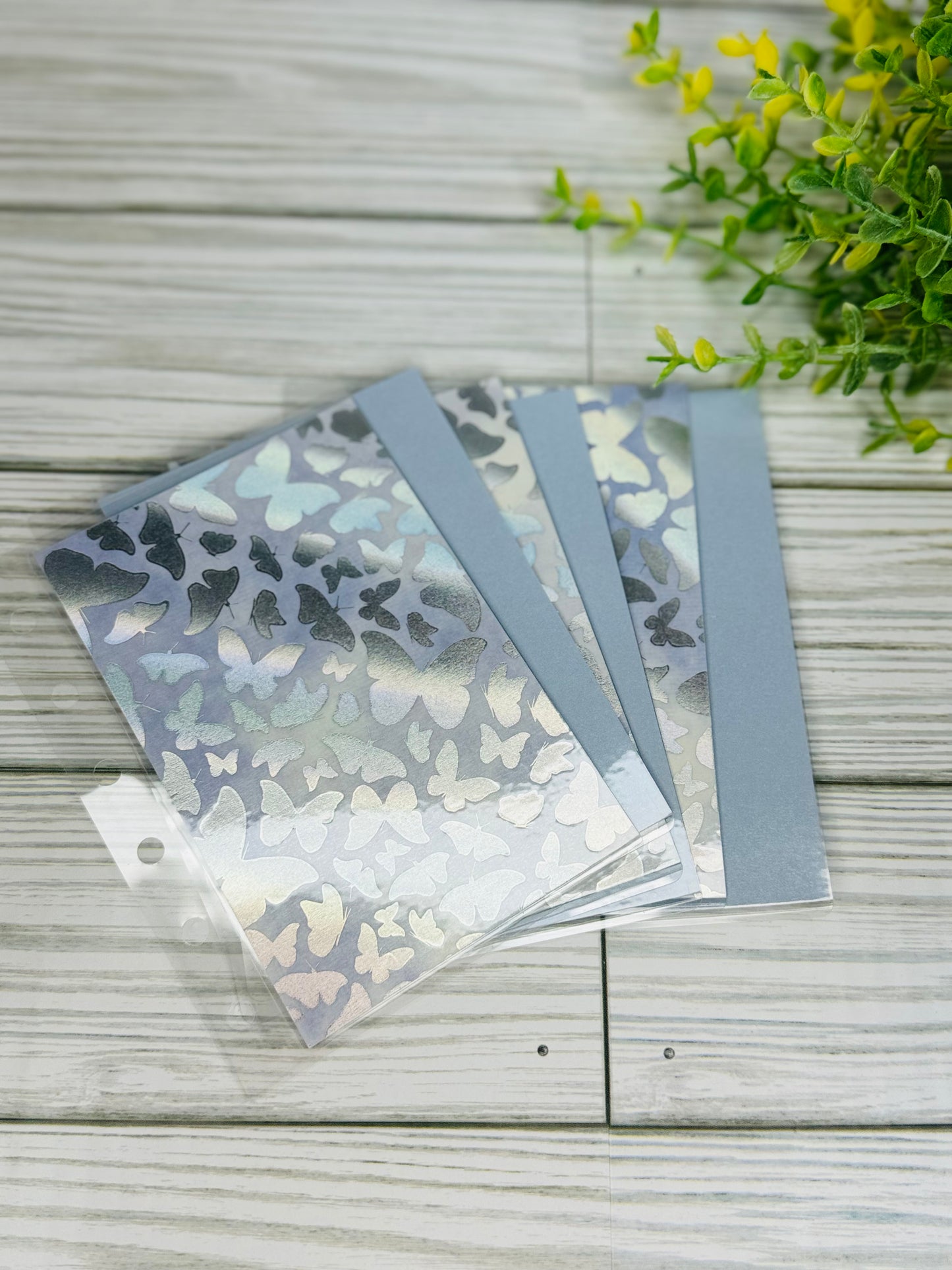 A6/A7 Holo Butterflies Cash Envelopes