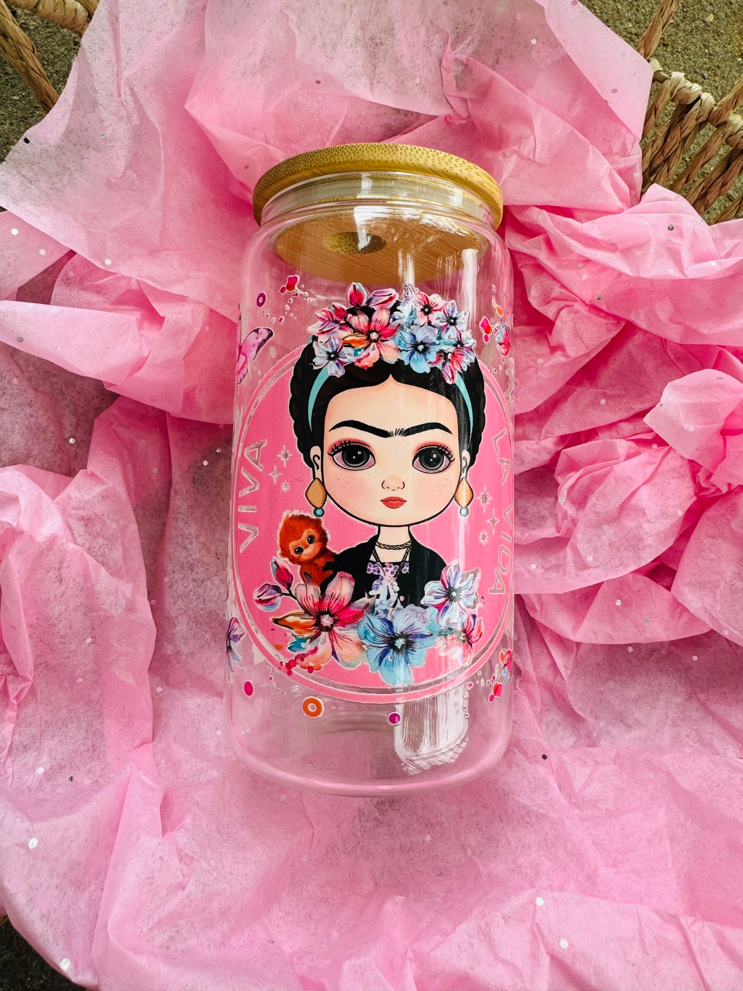 Viva la Vida.. 16 oz Glass cup