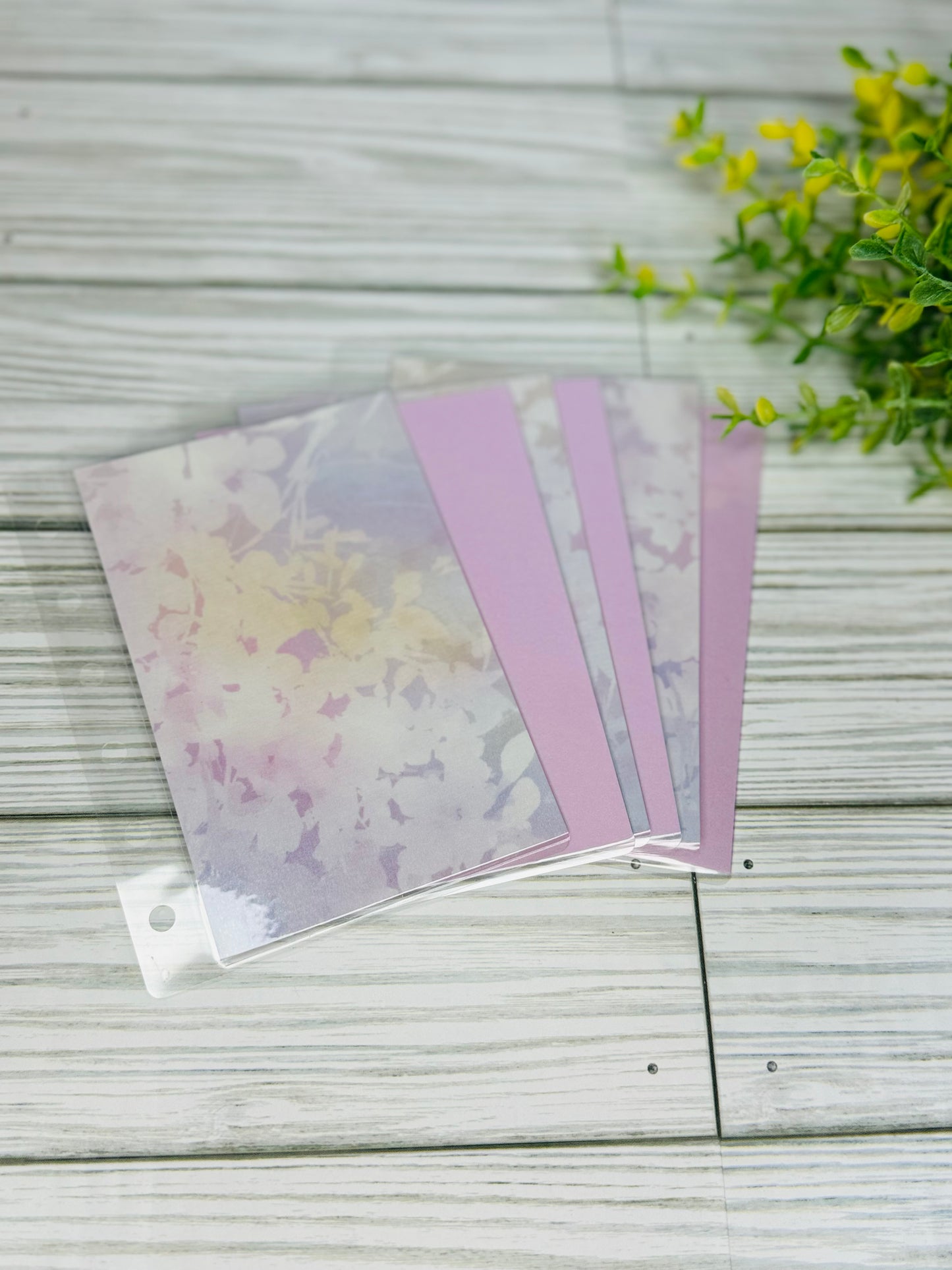 A6/A7 Water Color Leaves  Cash Envelopes