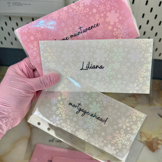 Winter holo cash envelopes