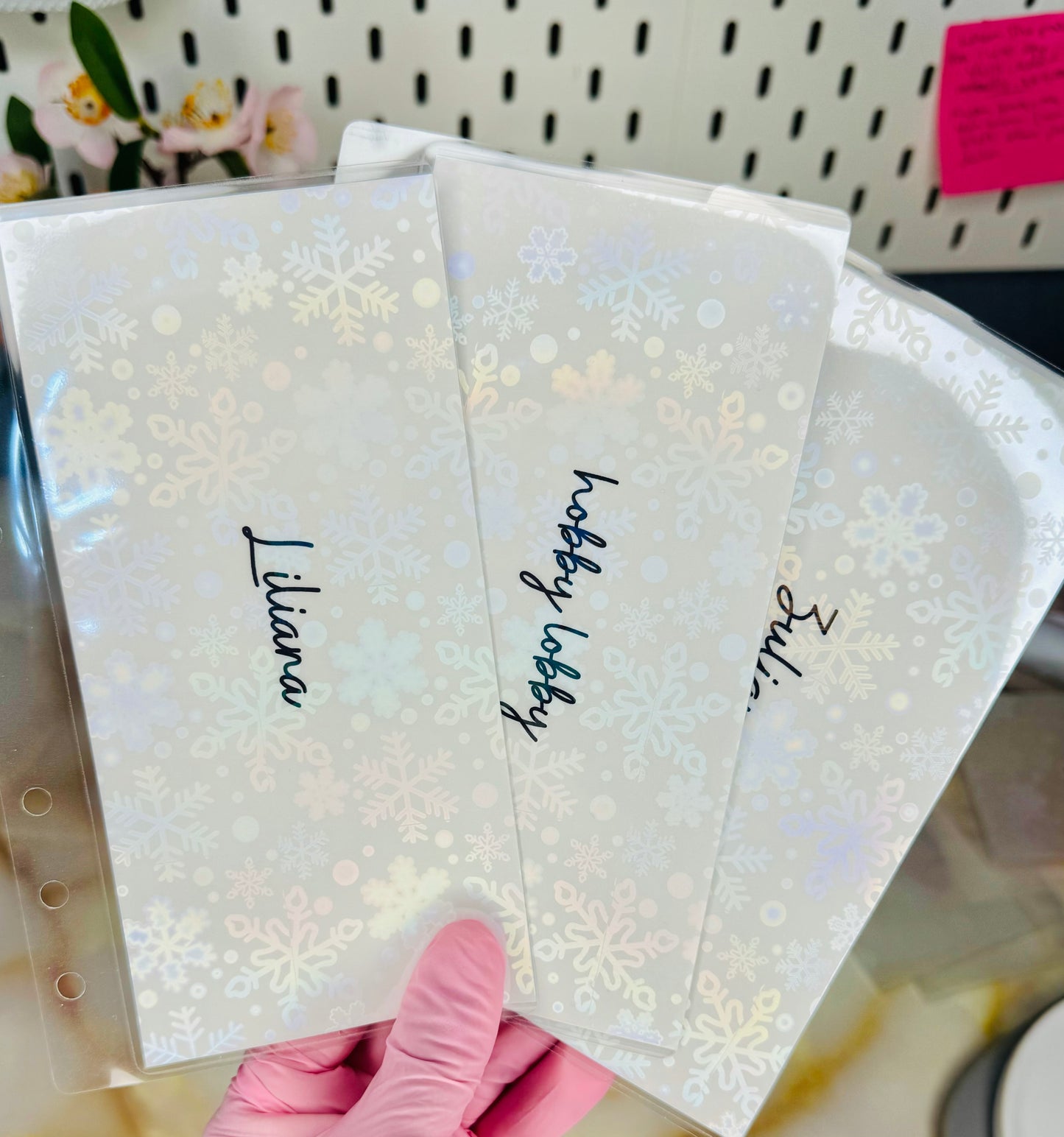 Winter holo cash envelopes